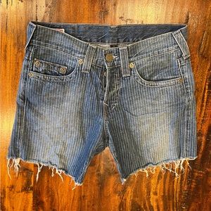True Religion Geno Cut Off Shorts
